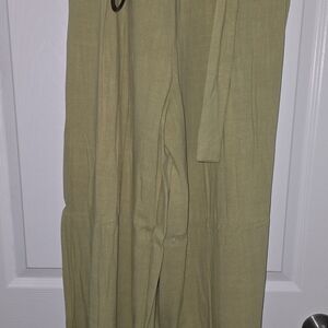 Olive Green Long Sleeve Dress